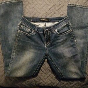 Boot Cut embellished Pocket Jeans